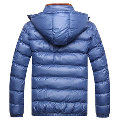 DIMUSI New Men Winter Jacket Fashion Hooded Thermal Down Cotton Parkas Male Casual Hoodies Brand Clothing Warm Coat 5XL,PA064