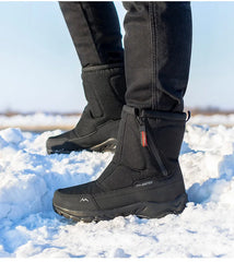 Large Size Winter Men's Boots Warm Plush Ankle Boots Sweat Wicking High-Top Warm Snow.