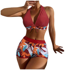 Floral Two-Piece Swimsuit – Adjustable Straps for Perfect Fit