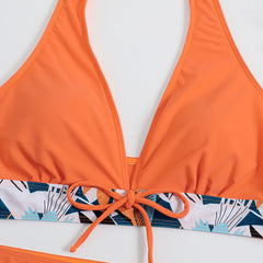 Floral Two-Piece Swimsuit – Adjustable Straps for Perfect Fit