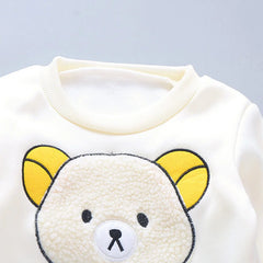 New Autumn Winter Baby Girl Clothes Children Boys Thickened Hooded Vest T-Shirt Pants 3Pcs/Sets Toddler Costume Kids Tracksuits