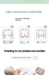 Mom Brassiere Without Steel Ring Breathable Gathered Ladies Underwear Non-magnetic Thin Cup Glossy Obese Female Ladies Bra