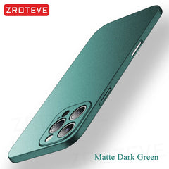 For iPhone 17 16 16e 15 14 13 12 Pro Max ZROTEVE Slim Matte Hard PC Cover On iPhone16 Plus iPhone13 Mini iPhone17 Air Phone Case