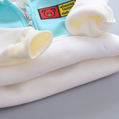 New Autumn Winter Baby Girl Clothes Children Boys Thickened Hooded Vest T-Shirt Pants 3Pcs/Sets Toddler Costume Kids Tracksuits