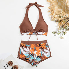 Floral Two-Piece Swimsuit – Adjustable Straps for Perfect Fit