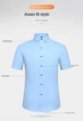 New Men's Slim-fit White Shirt High-quality Short-sleeved Popular Clothing High-end Long-sleeved Casual Suit Wedding Dress Shirt