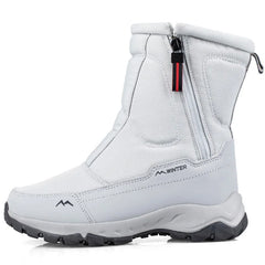 Large Size Winter Men's Boots Warm Plush Ankle Boots Sweat Wicking High-Top Warm Snow.
