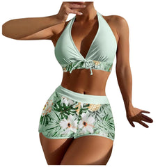 Floral Two-Piece Swimsuit – Adjustable Straps for Perfect Fit