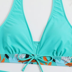 Floral Two-Piece Swimsuit – Adjustable Straps for Perfect Fit