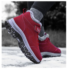 Men's Snow Boots Waterproof Sneakers Super Warm Plush Women.
