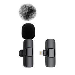 K60 NEW Wireless Lavalier Microphone Audio Video Recording Mini Mic For iPhone Android Live Gaming Mobile Phone Microphone