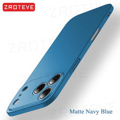 For iPhone 17 16 16e 15 14 13 12 Pro Max ZROTEVE Slim Matte Hard PC Cover On iPhone16 Plus iPhone13 Mini iPhone17 Air Phone Case