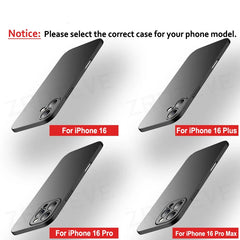 For iPhone 17 16 16e 15 14 13 12 Pro Max ZROTEVE Slim Matte Hard PC Cover On iPhone16 Plus iPhone13 Mini iPhone17 Air Phone Case