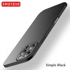 For iPhone 17 16 16e 15 14 13 12 Pro Max ZROTEVE Slim Matte Hard PC Cover On iPhone16 Plus iPhone13 Mini iPhone17 Air Phone Case