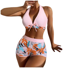 Floral Two-Piece Swimsuit – Adjustable Straps for Perfect Fit