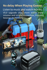 TWS M10 Wireless Bluetooth Headset with Charge Box for Phone Noise Cancelling Mic Earbuds LED Display Headphones Sport Earphones