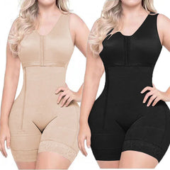 Faja Colombiana Mujer High Compression Wirdle With Sleeveless Bra Slimming Bodysuit With Zipper Waist Trainer Body Shaper