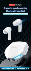New Lenovo XT53 Wireless Upgrade Bluetooth 5.4 Earphones LED Digital Display Waterproof Headphones Low Latency Gaming Earbuds