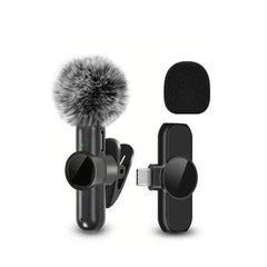 Wireless lavalier microphone, mini microphone, suitable for mobile live streaming, video recording and recording