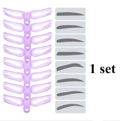 Reusable Eyebrow Stencil Set Beauty Makeup Brow Stamp Template Eyebrows Shape Eye Brow Makeup Tools Beauty Gadgets 2025