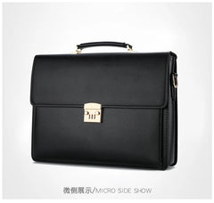 Maleta New Male Bring Password Lock Briefcase Diagonal Package Genuine Leather Computer Laptop Bag Men Messenger Luxury Handbags