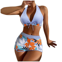 Floral Two-Piece Swimsuit – Adjustable Straps for Perfect Fit