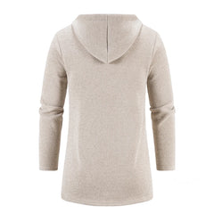 Men Long Sweatercoats Winter Hooded Cardigans Sweaters.