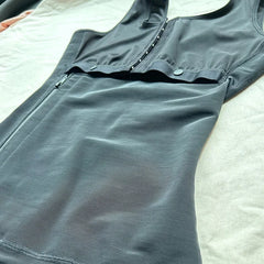 Faja Colombiana Mujer High Compression Wirdle With Sleeveless Bra Slimming Bodysuit With Zipper Waist Trainer Body Shaper