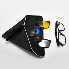 6-in-1 Magnetic Polarized Clip-On Sunglasses for Men & Women – Versatile & Stylish