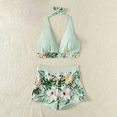 Floral Two-Piece Swimsuit – Adjustable Straps for Perfect Fit