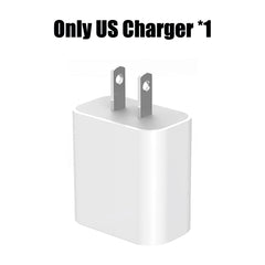 30W Fast Charger Set USB C Port Wall Charging 3.3Ft Type-C Braiding Data Cable for iPhone 16 15 Pro Max Plus ipad Samsung Xiaomi