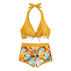 Floral Two-Piece Swimsuit – Adjustable Straps for Perfect Fit