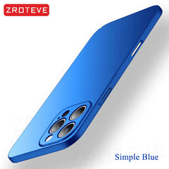 For iPhone 17 16 16e 15 14 13 12 Pro Max ZROTEVE Slim Matte Hard PC Cover On iPhone16 Plus iPhone13 Mini iPhone17 Air Phone Case