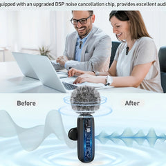 Wireless Lapel Microphone with Clip USB Type-C Connector Noise Cancellation Mic for Streaming Unidirectional Polar Pattern