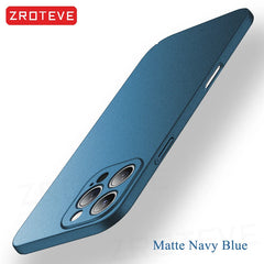 For iPhone 17 16 16e 15 14 13 12 Pro Max ZROTEVE Slim Matte Hard PC Cover On iPhone16 Plus iPhone13 Mini iPhone17 Air Phone Case
