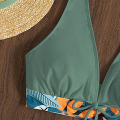 Floral Two-Piece Swimsuit – Adjustable Straps for Perfect Fit