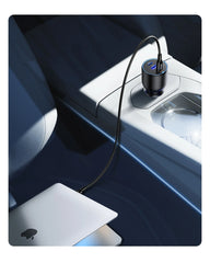 UGREEN 130W USB C Car Charger For Xiaomi iPhone 17 Samsung Galaxy S24 Laptops Tabet PD3.0 Fast Charging USB Type C Car Charger