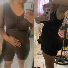 Faja Colombiana Mujer High Compression Wirdle With Sleeveless Bra Slimming Bodysuit With Zipper Waist Trainer Body Shaper