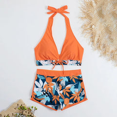 Floral Two-Piece Swimsuit – Adjustable Straps for Perfect Fit