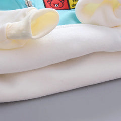 New Autumn Winter Baby Girl Clothes Children Boys Thickened Hooded Vest T-Shirt Pants 3Pcs/Sets Toddler Costume Kids Tracksuits