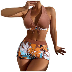 Floral Two-Piece Swimsuit – Adjustable Straps for Perfect Fit