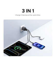 【US Plug】UGREEN 20W 30W GaN Charger Mini PD 3.0 USB C Phone Charger For iPhone 16 15 14 Pro Samsung S25 Xiaomi Tablet iPad Air