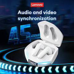 New Lenovo XT53 Wireless Upgrade Bluetooth 5.4 Earphones LED Digital Display Waterproof Headphones Low Latency Gaming Earbuds