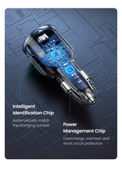 UGREEN 130W USB C Car Charger For Xiaomi iPhone 17 Samsung Galaxy S24 Laptops Tabet PD3.0 Fast Charging USB Type C Car Charger