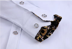 Men's Clothing Arrival Men Shirt, Fashion Causal Long Sleeved Male Dress Social Business Cotton Shirt Soft Weeding White Shirts