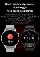 For Xiaomi New Smartwatch 1.43 Inch Full Screen Bluetooth Call Heart Rate Sleep Monitor Sports Models Smart Watch For Men Women