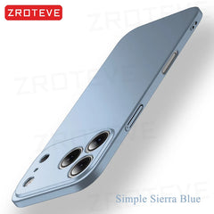 For iPhone 17 16 16e 15 14 13 12 Pro Max ZROTEVE Slim Matte Hard PC Cover On iPhone16 Plus iPhone13 Mini iPhone17 Air Phone Case