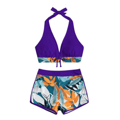Floral Two-Piece Swimsuit – Adjustable Straps for Perfect Fit