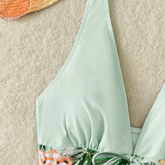 Floral Two-Piece Swimsuit – Adjustable Straps for Perfect Fit