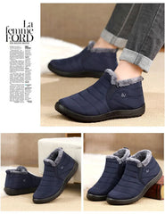 Boots Men Snow Outdoor Mens Fur Shoes Men's Winter Boots Hiking Ankle Boots Waterproof Men Shoes Work Shoes Footwear